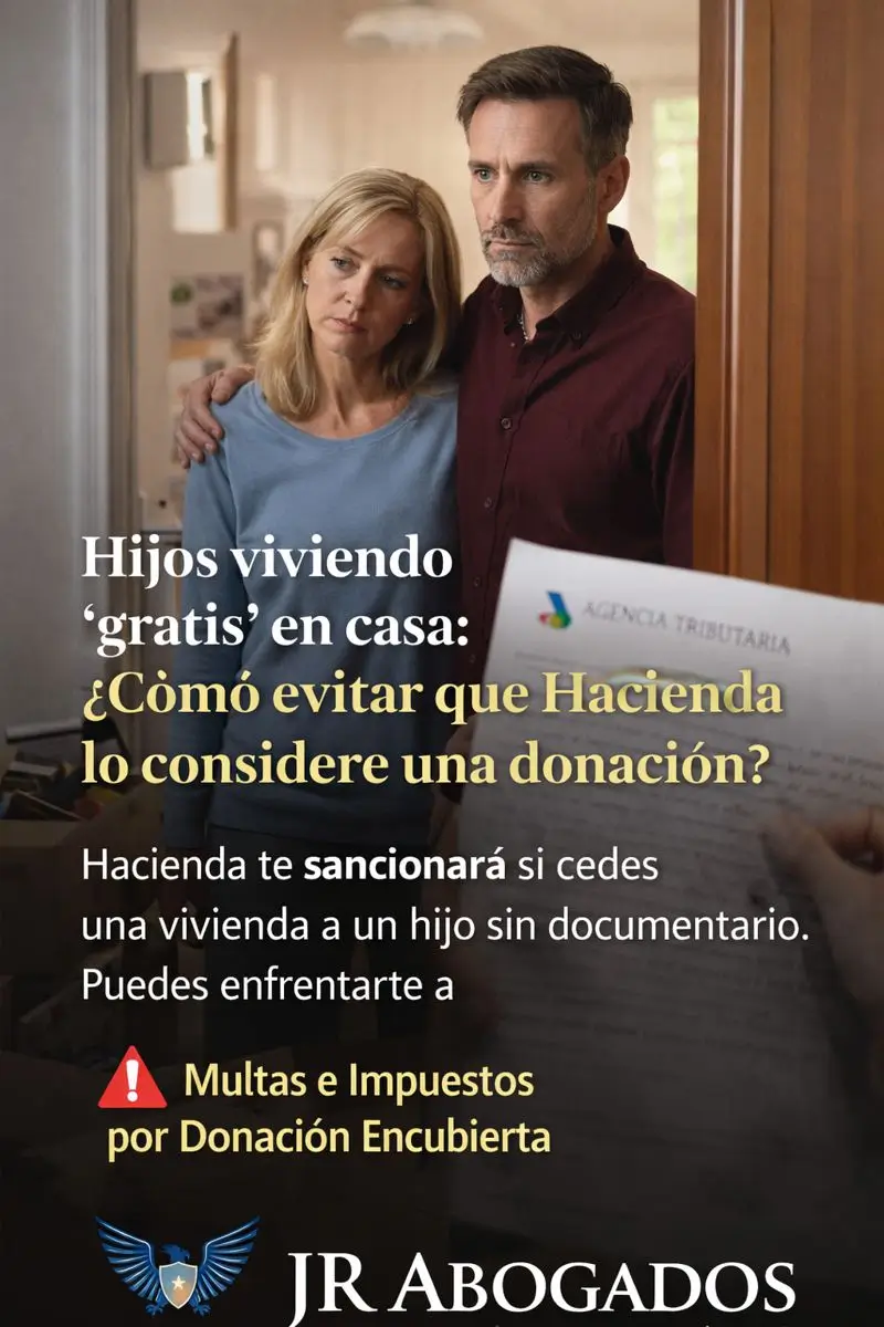 Hijos viviendo "gratis" en casa: Cómo evitar que Hacienda lo considere una donación