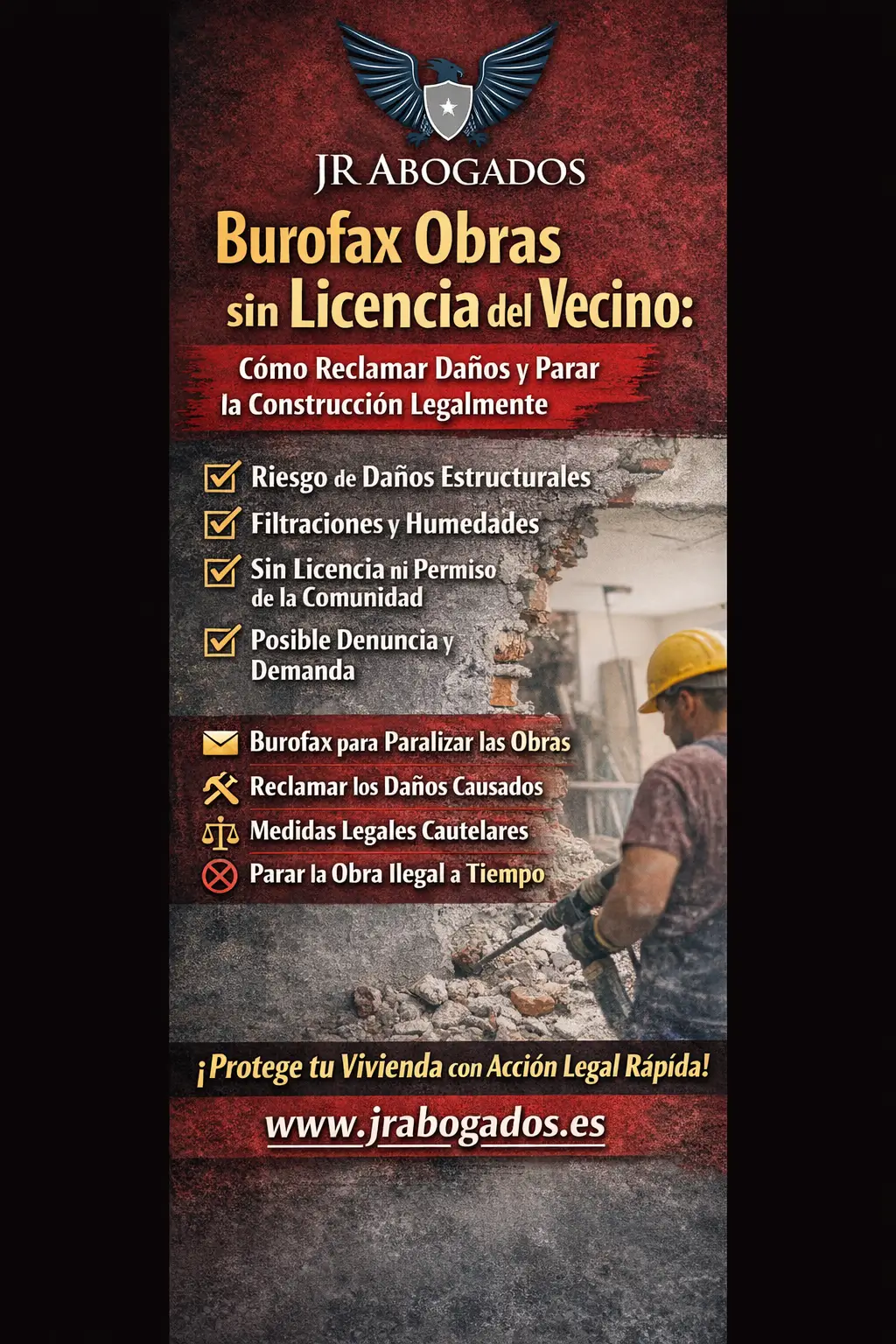 Burofax Obras sin Licencia Vecino: Cómo Reclamar Daños y Parar Construcción