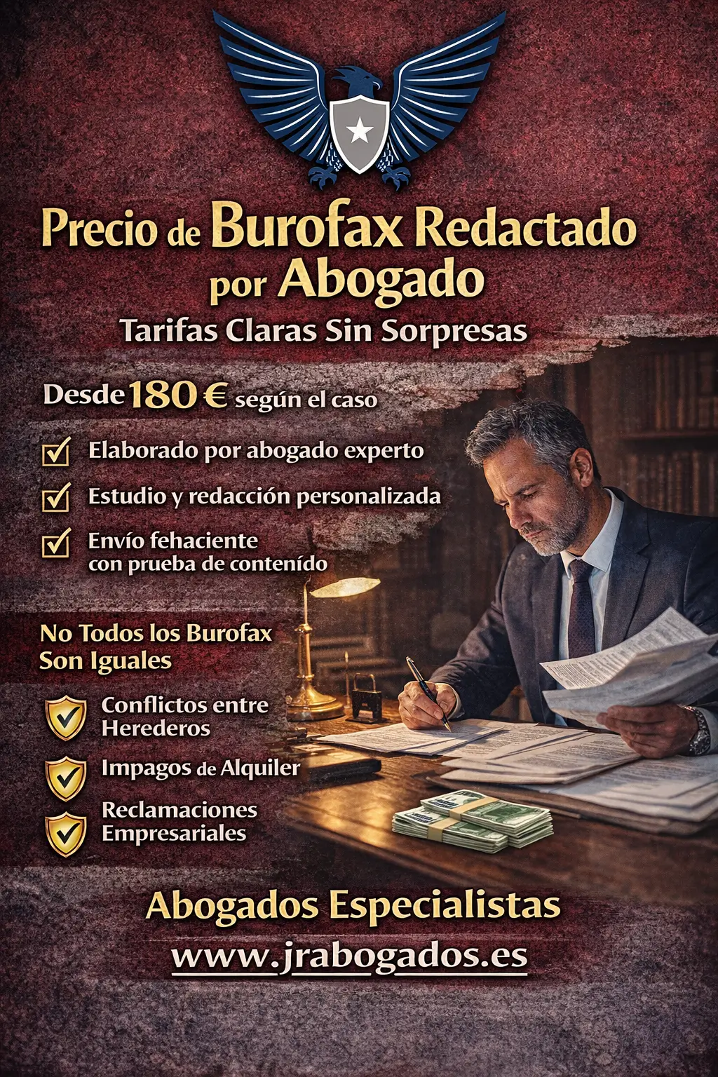 Burofax de Abogado en Madrid: Tarifas para particulares y empresas en 2026